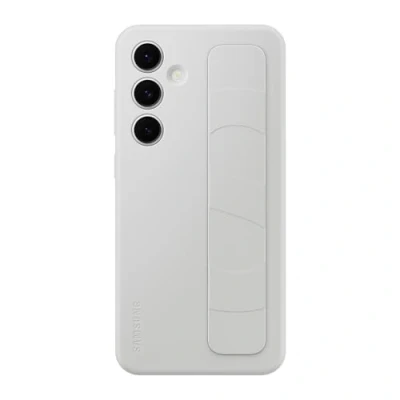 Bild av Samsung Stående grepp mjukt fodral med rem och stativfunktion för Galaxy S24 FE, grå