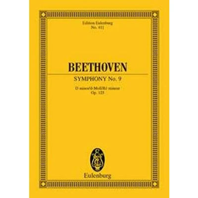 Bild av Ludwig van beethoven : symphony no.9 in d minor op.125 poche: &quot;Choral&quot;. op. 125. 4 Solostimmen, gemischter Chor und Orchester. Studienpartitur.