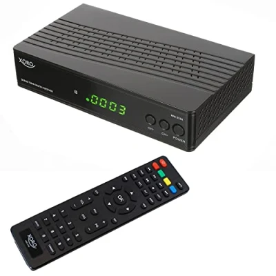 Bild av XORO HRS 9194 DVB S2 FullHD satellit Tvillingmottagare, PVR Ready 2 inspelningar samtidigt, Timeshift, EPG, USB 2.0 mediaspelare, 12 portar