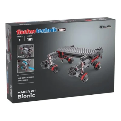 Bild av fischertechnik Maker Kit Bionic 571902 programmerbar robot, konstruktionsbyggsats för teknikentusiaster, från 14 år