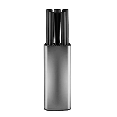 Bild av Karaca Grammy Inox 6 delad knivset, vass lätt att rengöra, elegant design, ergonomiska handtag, färgglada fruktknivar, flerfärgad
