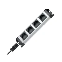 Bild av Kopp POWERversal, inomhus, Typ F, IP20, Svart, Grå, 4 AC utgångar, 3600 W