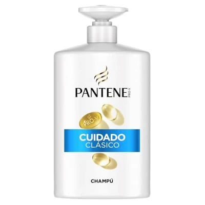 Bild av Pantene Pro V Classic Clean, 1 000 ml, med dispenser för normalt och blandat hår, skyddar hårband, fri från mineraloljor färgämnen