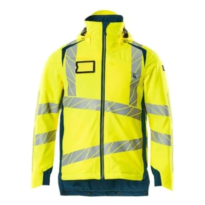 Bild av Mascot 19035 449 1744 Accelerate Safe ventilerande vind och vattentät Climascot foder tvåfärgad vinterjacka, Hi Vis gul/mörk petroleum, 2XL storlek