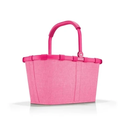 Bild av reisenthel carrybag stabil shoppingkorg med gott om lagringsutrymme och praktisk innerficka elegant vattenavvisande design, Ram twist rosa, En Storlek, Sporter