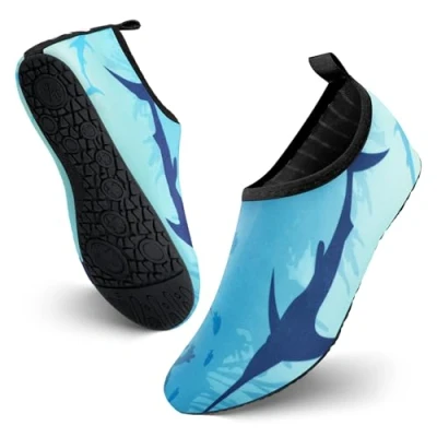 Bild av JOTO vattenskor för kvinnor, män, barn, barfota, snabbtorkande Aqua vattenstrumpor, slip on, sim och strandskor, snorkling, surfing, kajakpaddling, strandvandring, yoga, Ocean1