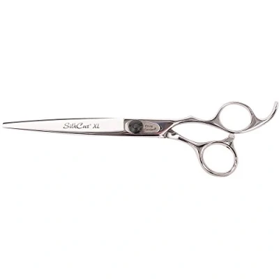 Bild av Olivia Garden Silkcut XL 7.0&quot; Frisörsaxar i Fodral Ergonomiskt Handtag, Större Tum och Fingerhål, För Professionella Frisörer