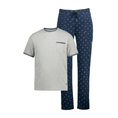 Bild av JP 1880 pyjamas för män, minimal, OT 1/2, UT 1/1 set, marinblå, XXL, Marinblå