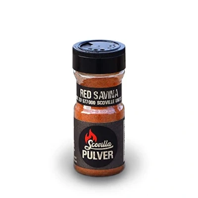 Bild av Scovilla s Red Savina, chilipulver i shaker, 45 g
