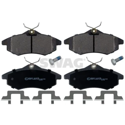 Bild av SWAG 64 91 6590 Jeu de plaquettes frein Essieu avant contact signal d&#039;usure exclu avec monture CITROËN: C3 II, I 3/5 portes, C2 portes