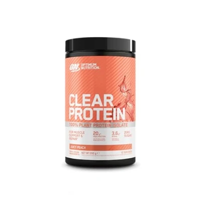 Bild av ON Clear Protein 100% växtbaserat, veganskt och sockerfritt proteinpulver med BCAA, ärtproteinisolat för muskler, Juicy Peach smak, 10 portioner, 280 g