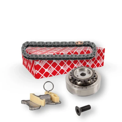 Bild av FEBI BILSTEIN 173663 Jeu de distribution à chaînes Simplex, Chaîne fermée AUDI: A4 B7 Berline, A3 3/5 portes, A6 C6 Avant, VOLKSWAGEN: GOLF 5, 6