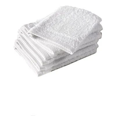 Bild av De Witte Lietaer 194838 tvättlappar set 6 TLG, bomull, vit, 15 x 22 cm