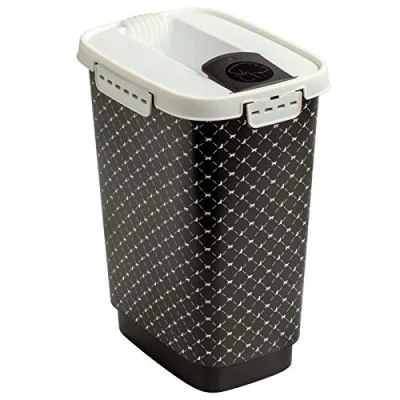 Bild av Rotho Flo behållare för husdjur, livsmedelssäker plast (PP) BPA fri, svart, 4,1 l, l (19,5 x 13,6 27 cm), 27,0 cm)