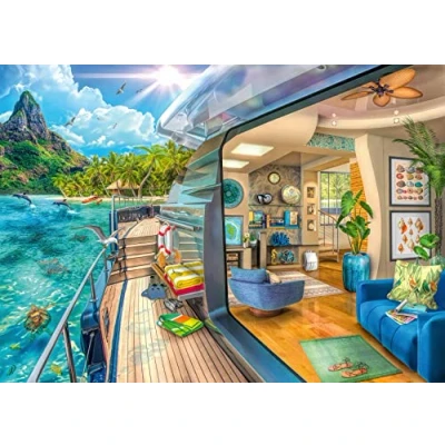 Bild av Ravensburger 16948 Pussel Tropical Island Charter 1000p