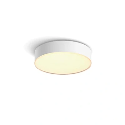 Bild av Philips Hue Enrave liten vit (inkluderar en Dimmer Switch): takplafond, White Ambiance, 9.6W, 2200 6500 kelvin, Zigbee &amp; BT, röststyrning via Amazon Alexa, Google Home, Siri