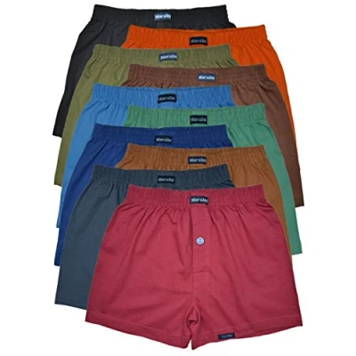 Bild av MioRalini Lösa mjuka boxershorts för män, klassiskt set om 10, Färgad, L