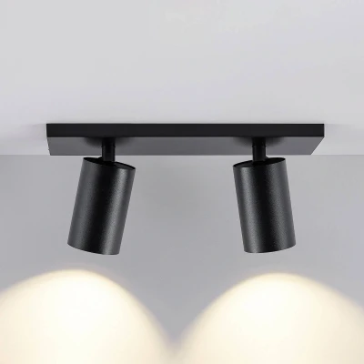 Bild av Deko Light CAN TILT takspotlight, svart, 31 x 9 cm, 2 lampor, metall GU10