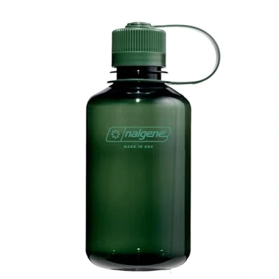 Bild av Nalgene Sustain Tritan BPA fri vattenflaska tillverkad med material härledd av 50% plastavfall, 16 oz, smal mun, jade
