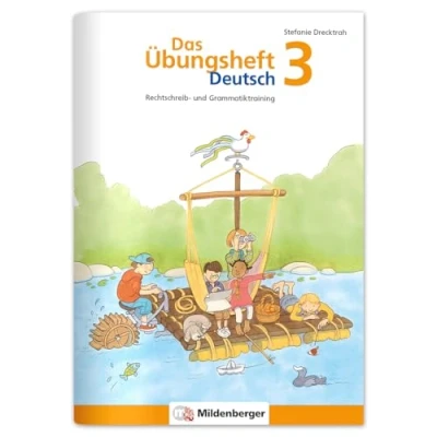Bild av Das Übungsheft Deutsch 3: Rechtschreib und Grammatiktraining für Klasse 1 bis 4. Mit Stickerbogen Lösungsbeilage