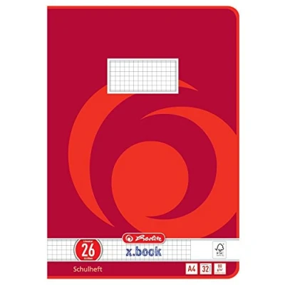 Bild av Herlitz 340265 häfte A4, 32 ark, linjering 26, FSC Mix, 5 stycken