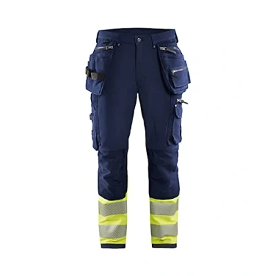Bild av VARSELBYXA 1993 1642 4 VÄGS STRETCH MARINBL/VARSELGUL D116 Beijerbygg Byggmaterial