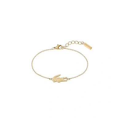 Bild av Lacoste CROCODILE Collection Kedjearmband för kvinnor i nejlika guld med en krokodilformad charm 2040048