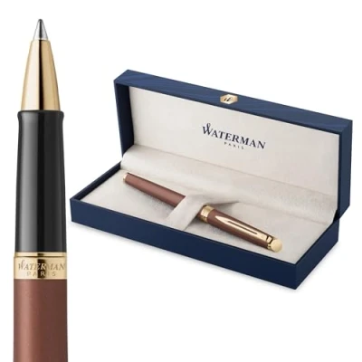 Bild av Waterman Hémisphère Rollerball Pen Copper Red (The Understated Edit Collection) Fine Point with Black Ink Gift Box