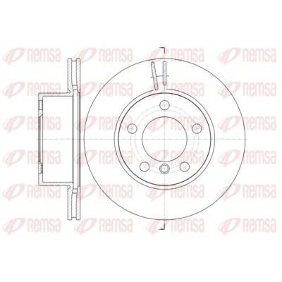 Bild av REMSA 61448.10 Disque de frein Essieu avant 284, 284 22 5 ventilé BMW: 1 portes, 2 Coupe, 3 portes