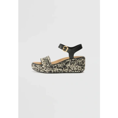 Bild av Fitflop dam platfformer kilsandaler, Svart elfenben, 41 EU