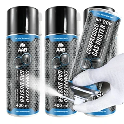 Bild av AABCOOLING Compressed Gas Duster Icke ledande Sprej Till 50*C 400ml Värdepaket 3 st Färglös Frysspray för Rör, Chok Frysning Spray, av Elektroniska Kretsar