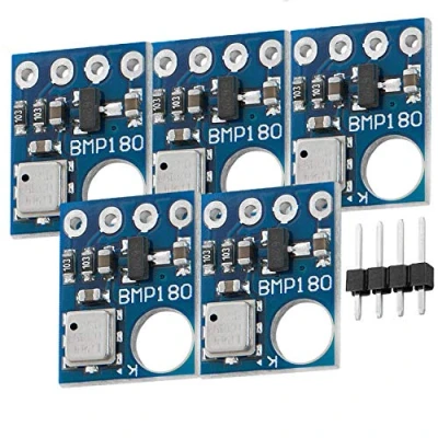 Bild av AZDelivery 5 x GY 68 BMP180 Barometrisk Lufttryck och Temperaturgivare kompatibel med Arduino Raspberry Pi inklusive en E Book!