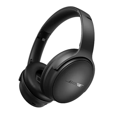 Bild av Bose QuietComfort SC Trådlösa brusreducerande hörlurar, Over Ear hörlurar med Bluetooth upp till 24 timmars batteritid, Mjuk Bärväska, Svart, Soft Case