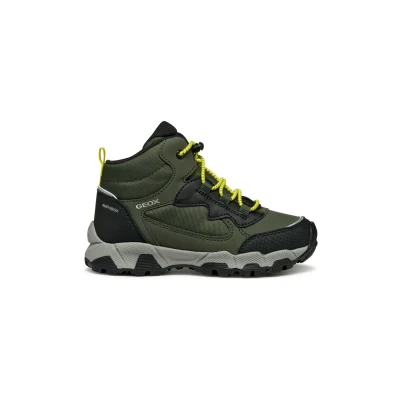 Bild av Geox J Magnetisk pojke B ABX sneakers, militär/lime, 24 EU, Militär lime, EU