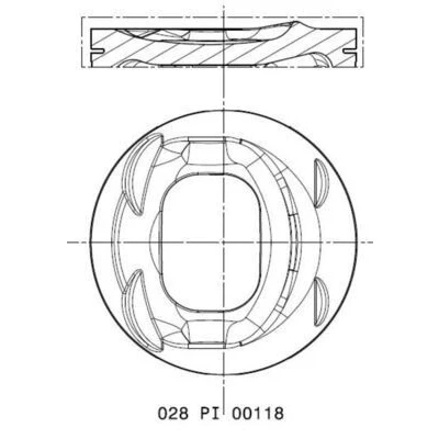 Bild av Kolv MAHLE ORIGINAL 028 PI 00118 001