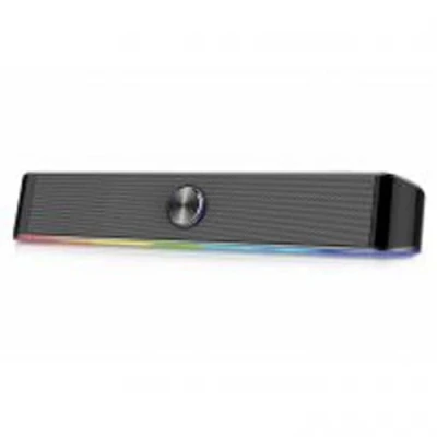 Bild av Ewent EW3525 Soundbar för spel RGB belysning trådbunden högtalare med USB port och Bluetooth anslutning, stereohögtalare