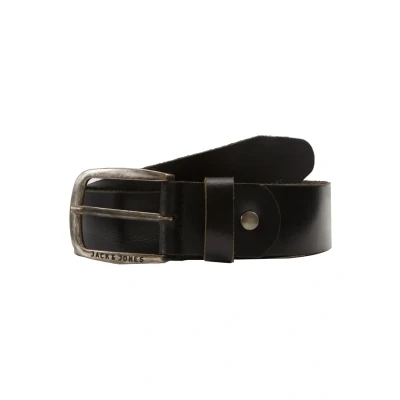 Bild av Herr Jack &amp; Jones Läderbälte JACPAUL Bälte Äkta Läder Jeans Byxor Bälte, Color:Black, Size:80
