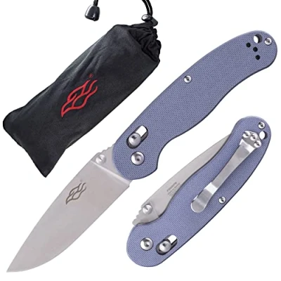 Bild av GANZO Firebird hopfällbar Fickkniv FB727S GY 440C Blad av rostfritt stål G10 Anti slip handtag med klämma Jakt Fiske Campingutrustning Utomhusfolder EDC (Grå)