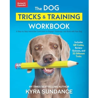 Bild av The Dog Tricks and Training Workbook, Revised Expanded: A Step by Interactive Curriculum to Engage, Challenge, Bond with Your
