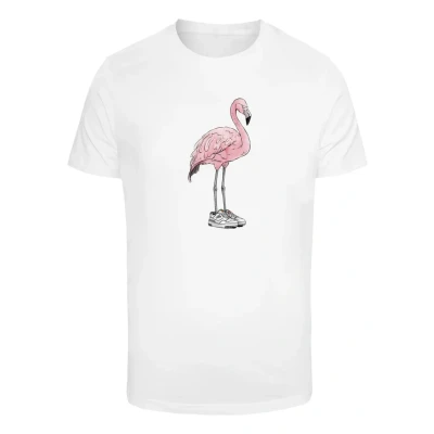 Bild av Mister Tee Flamingo Baller Tshirt med print, Storlek: Medium, White