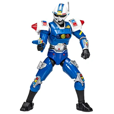 Bild av Power Rangers Lightning Collection Turbo Blue Senturion, 16, 8 cm stor actionfigur, F8205, Multi