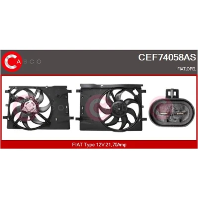 Bild av CASCO CEF74058AS Elmotor, kylarfläkt