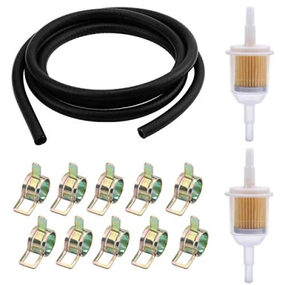 Bild av WiMas bensinslangsats, bränslerör, vakuumrör, 2 meter bränsleledning + st 6 mm / 8 bensinfilter 10 slangklämmor (Style 1)