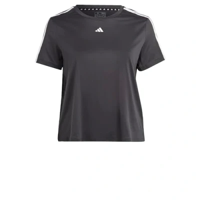 Bild av adidas Performance Aeroready Essentials Stripes Tshirt till träning, Storlek: 58 60, Black/white