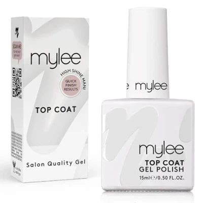 Bild av Mygel från Mylee nagellack överlack 15 ml, UV/LED, soak off, nagelkonst, manikyr, pedikyr, för professionellt bruk, varar upp till 2 veckor, lätt att applicera, ingen flagning
