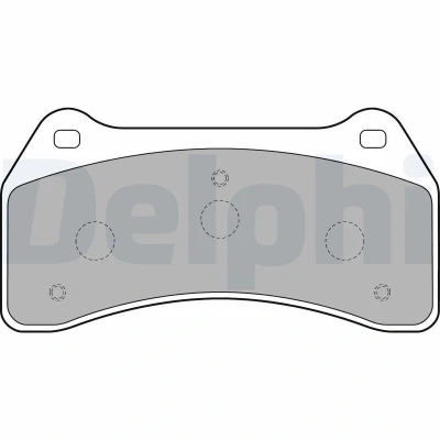 Bild av DELPHI LP1770 Jeu de plaquettes frein non préparé pour indicateur d&#039;usure avec tôle anti bruit sans accessoires JAGUAR: S Type, XJ Berline
