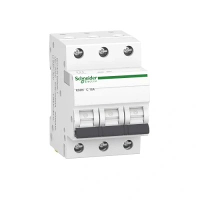 Bild av Schneider Electric A9K02316 skyddsbrytare 1 pack K60N 3P, 16A, C egenskaper, 6 kA