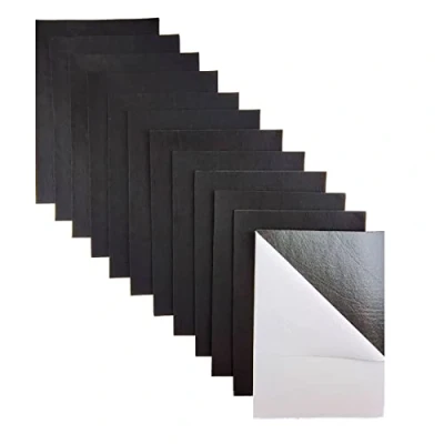 Bild av Jtnohx självhäftande filtlakan, 11 stycken styv klibbig filt, 20 x 30 cm filtark med baksida för hantverk filt lådfoder smyckeskrin, låda, gör det själv (svart)