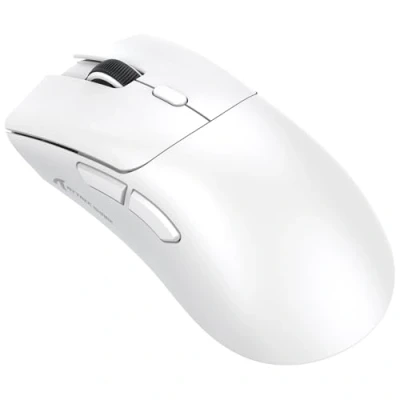 Bild av ATTACK SHARK R1 59g SUPERLIGHT mus, PixArt PAW3311 spelsensor, BT/2.4G trådlös/trådbunden spelmus, 6 justerbara DPI upp till 18000, 65 timmars batteri (vit)