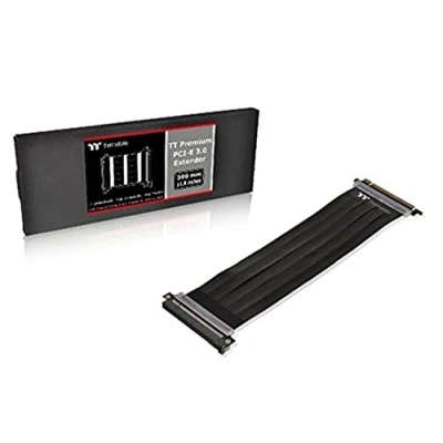 Bild av Thermaltake AC 045 CN1OTN C1 TT Premium PCI E x16 3.0 förlängare Riser Cable 300 mm Graphic Cards Black